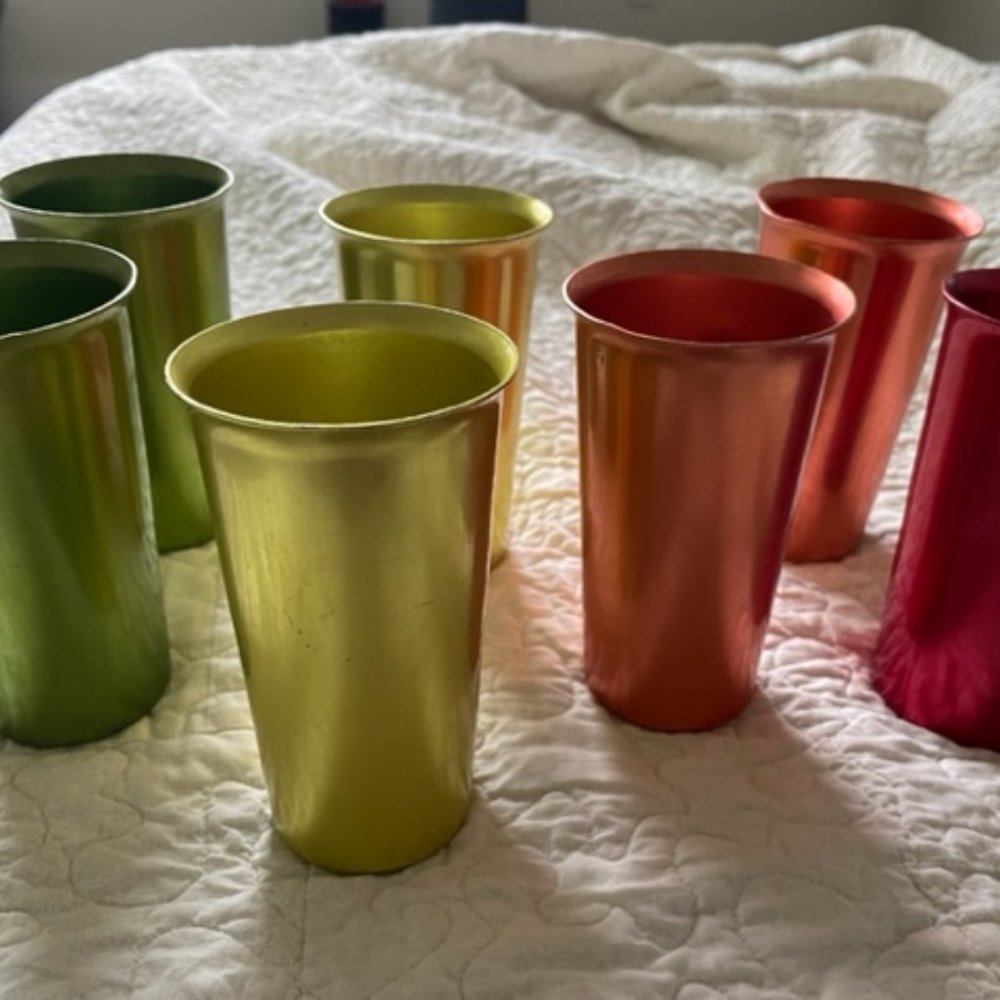 Vintage Aluminum Cups